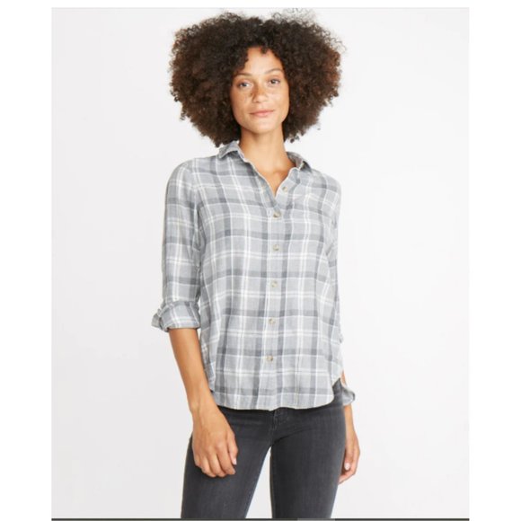 Marine Layer Meadow Button Down in Grey Size Small - Picture 1 of 12